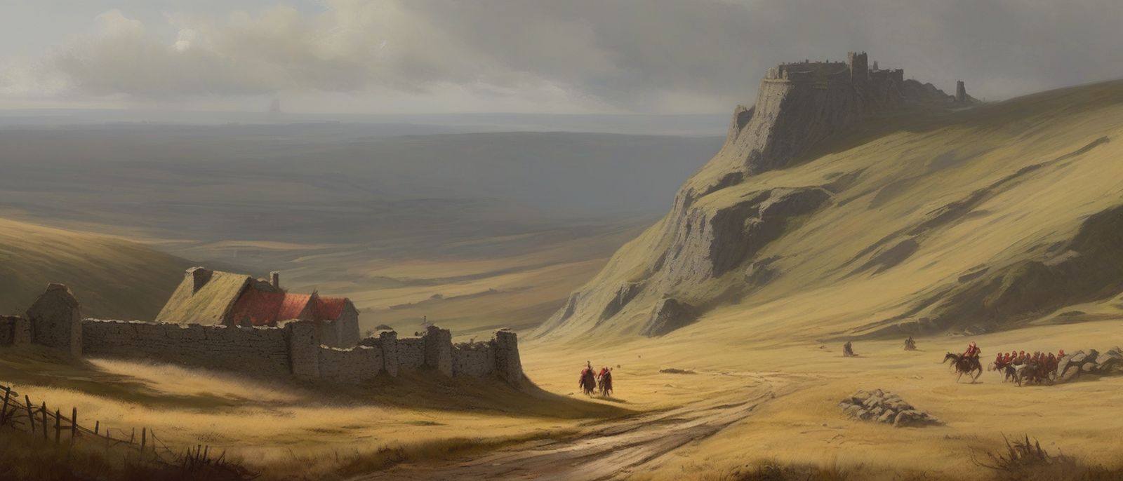 Stonegarth on its ridge above the plains