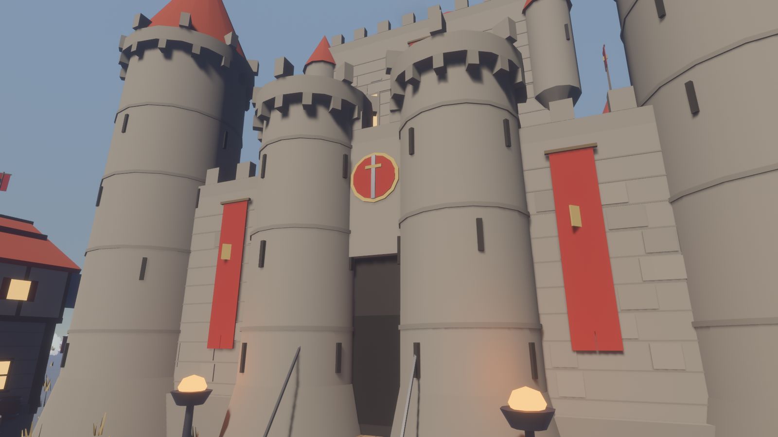 Stonegarth's citadel with its red banners